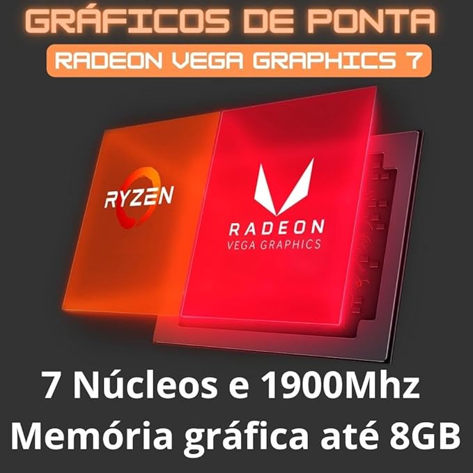 PC Gamer AMD Ryzen 5 5600G 6 Núcleos 4.40Ghz, Gráficos Radeon VEGA 7, 16GB DDR4, SSD NVMe 256GB, Fonte 600W 80 Plus, Skill RGB - SR-005