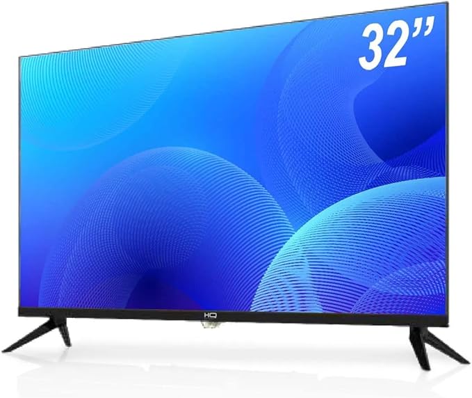 HQ Smart TV LED 32" HD Conversor Digital Externo 3 HDMI 2 USB WI-FI Android 11 Design Slim