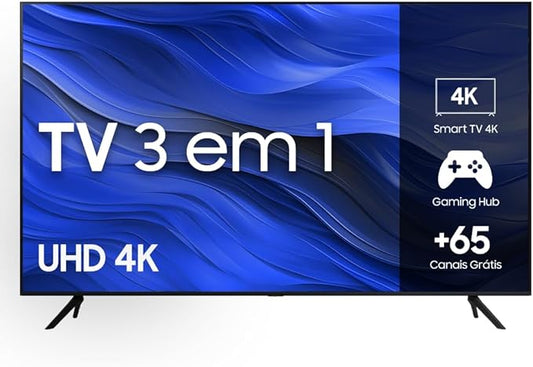 Smart TV Samsung UHD 4K 58CU7700 2023, Processador Crystal 4K, Gaming Hub Tela sem Limites 58" 58"