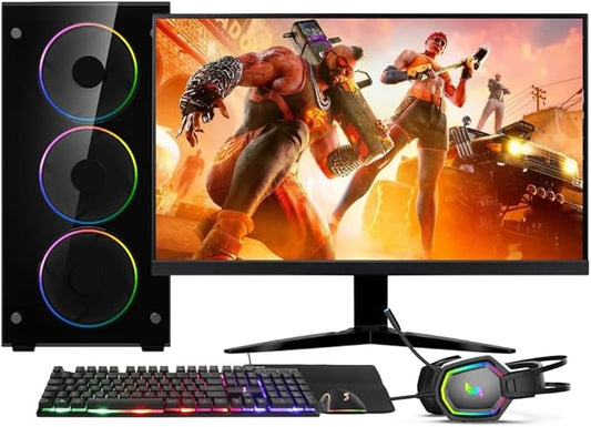 PC Gamer AMD Ryzen 5 5600G 6 Núcleos 4.40Ghz, Gráficos Radeon VEGA 7, 16GB DDR4, SSD NVMe 256GB, Fonte 600W 80 Plus, Skill RGB - SR-005