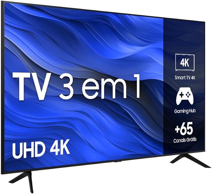 Smart TV Samsung UHD 4K 58CU7700 2023, Processador Crystal 4K, Gaming Hub Tela sem Limites 58" 58"