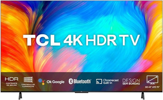 Smart TV LED 50" 4K UHD TCL 50P635 - Google TV, Wifi, HDMI