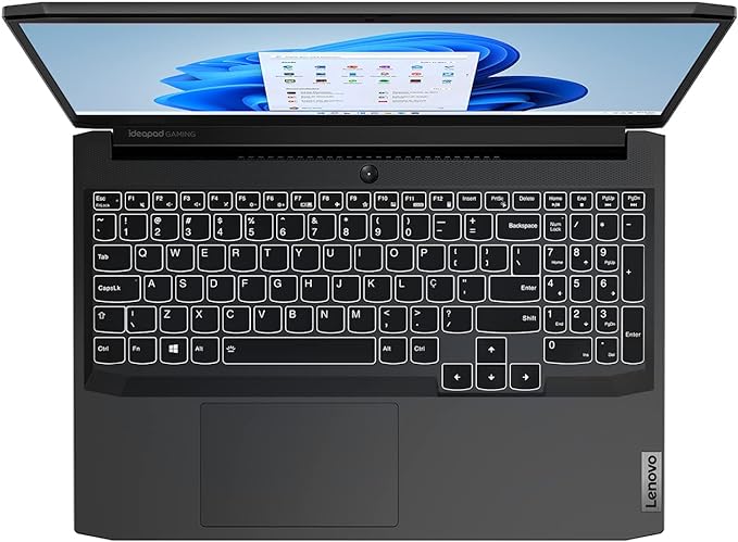 Lenovo 82MG0009BR - Notebook ideapad Gaming 3i, i5-11300H, 8GB, 512GB SSD Dedicada GTX 1650 4GB 15.6" FHD WVA W11, Preto