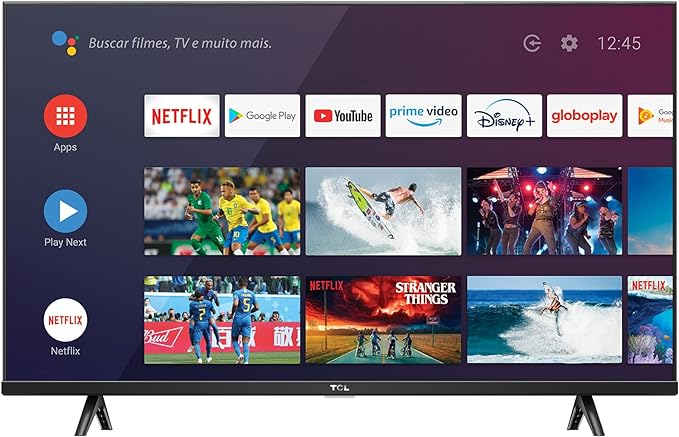 Smart TV LED 43" FULL HD TCL 43S615 - Android TV, HDMI